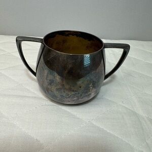 Vintage 1950’s Empire Crafts Quadruple Silver Plated Sugar Bowl Cup